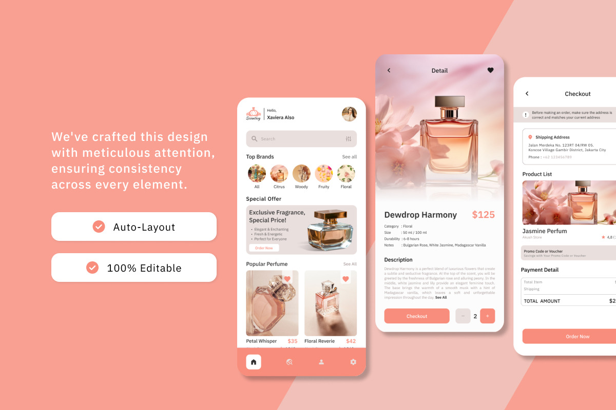 Scentivy - Perfume Mobile App, an App Template by twinstd (Photo 2 of 5)