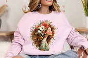 Summer Woman Watercolor Clipart PNG, a Seasonal Illustration by Canvas Craft (Thumbnail 4 of 5)