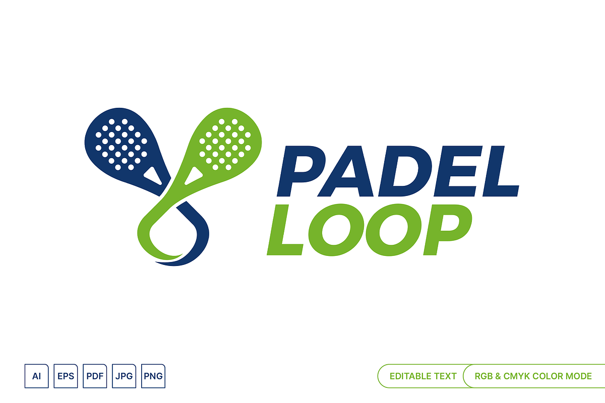 Padel Loop Logo, a Branding & Logo Template by muhisya