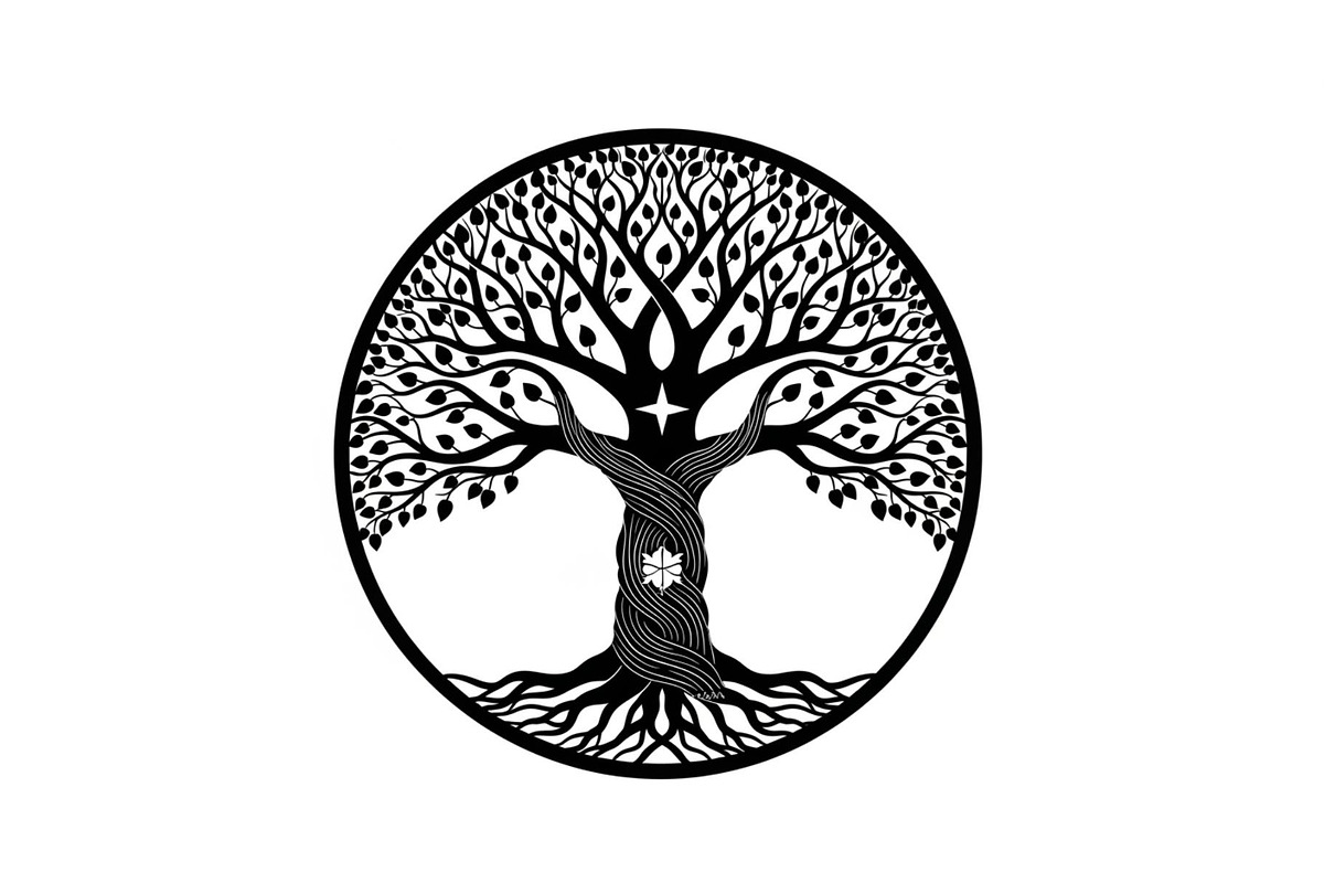 Sacred Tree of Life Vector Bundle, an Illustration by Designs_River (Photo 37 of 51)