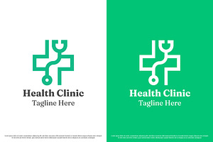Health Clinic Logo Design Template, a Branding & Logo Template by Morvana Crew