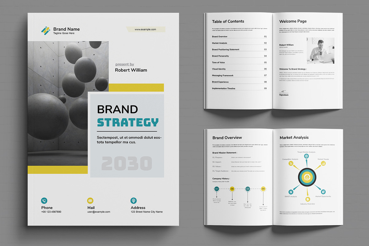 Brand Strategy Brochure, a Brochure Template by MightyDesign (Photo 1 of 6)