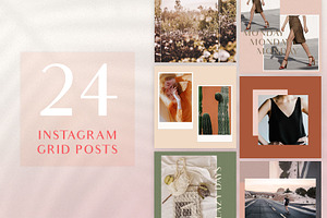 Chic Instagram Grid Post Templates