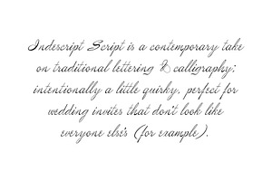 Indescript Script - Calligraphy Font