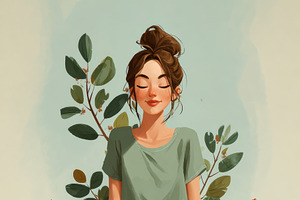 Motivational Focus on the Good, a Decorative Illustration by Virgo Studio