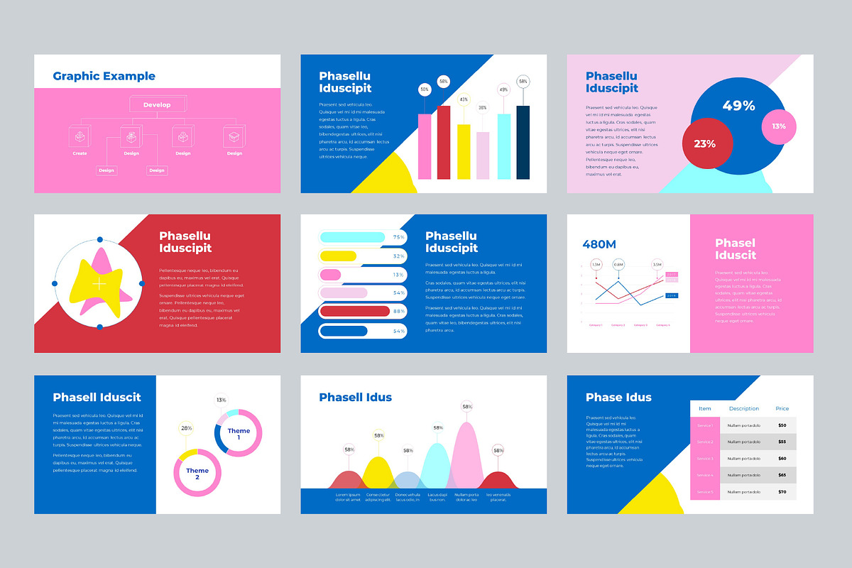 Bold - PowerPoint Template 3 Colors