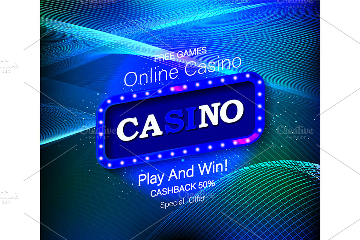 5 Casino neon sign, a Pattern Graphic by Aromeo (Photo 2 of 5)