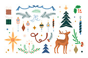 Christmas & New Year decorations set, a Seasonal Illustration by Good Studio (Thumbnail 4 of 8)