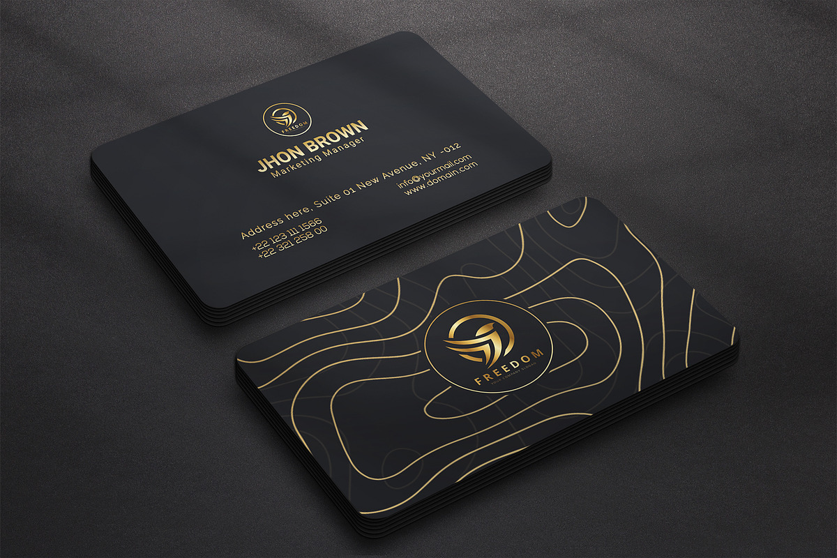 Business card Template & 3 Mock-up, a Business Card Template by Smashing_Studio (Photo 3 of 10)