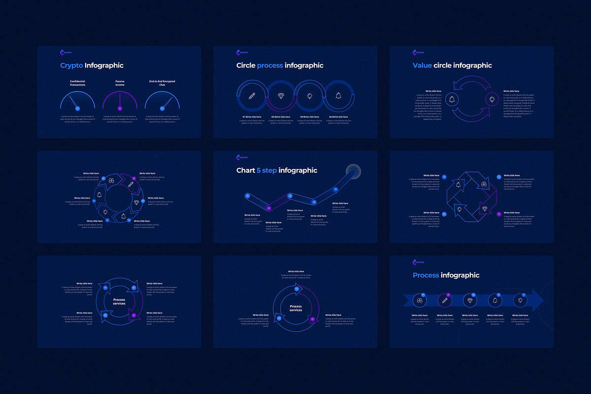 CRYPTO Powerpoint Template, a Presentation Template by ShapeSlide