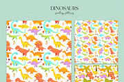 Cute and bright Dinosaurs Clipart, an Animal Illustration by LukaJreym (Thumbnail 11 of 11)