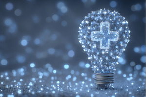 A lightbulb aglow, containing a, a Health & Medical Photo by ZinetroN
