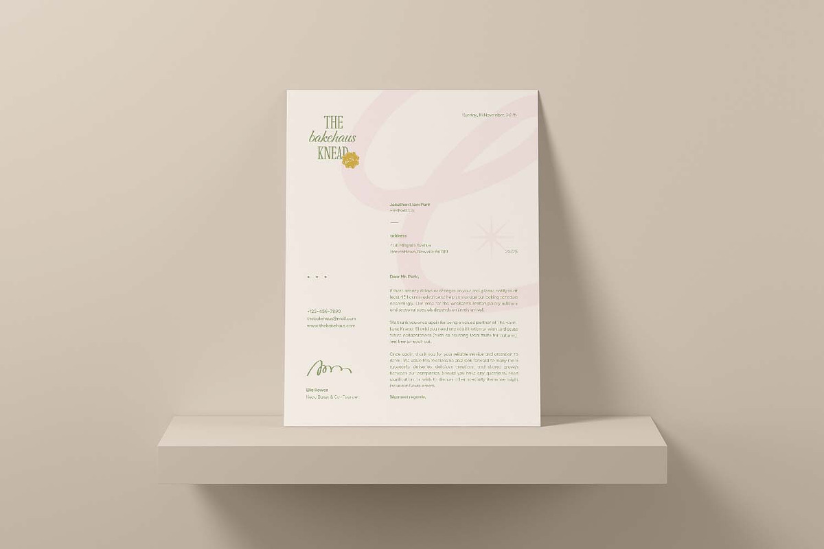 Bakehaus Bakery Store - Letterhead, a Stationery Template by VUNIRA (Photo 3 of 3)