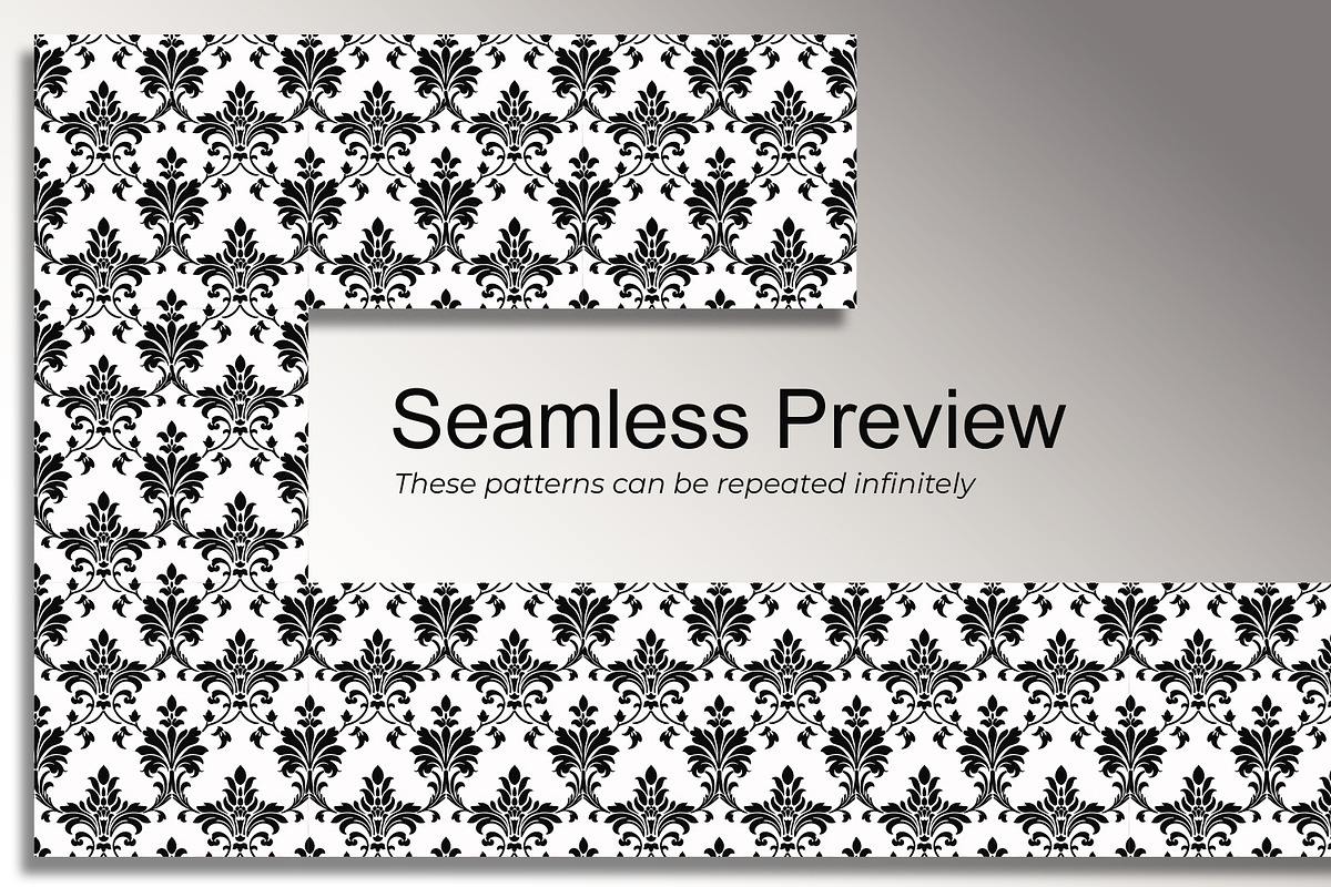 Damask Seamless Pattern, a Pattern Graphic by Forhadx5 (Photo 2 of 10)