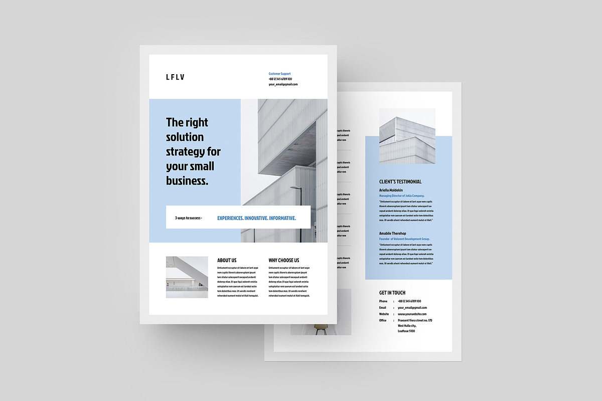 Flyer Bundle | MS Word & Indesign, a Flyer Template by Leaflove (Photo 9 of 10)