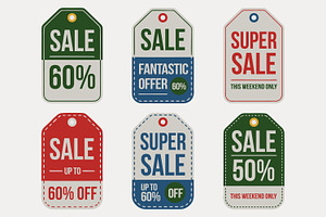 Christmas Theme Sale Tags And Price, an UI Kit Template by MightyDesign