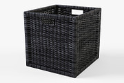 Rattan Basket Branas Black, an Object 3D Model by Markelos (Thumbnail 1 of 10)