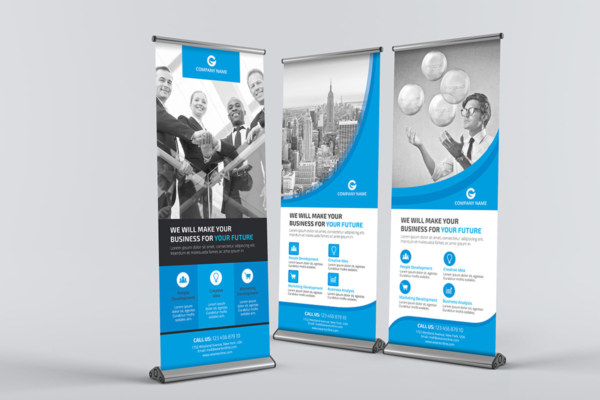 Business Roll-up Banners Bundle, a Flyer Template by design_pick (Photo 10 of 10)