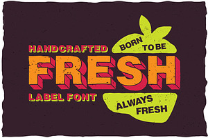 Fresh Cartoon Look Label Typeface