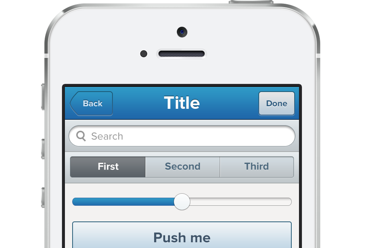 iPhone app UI kit