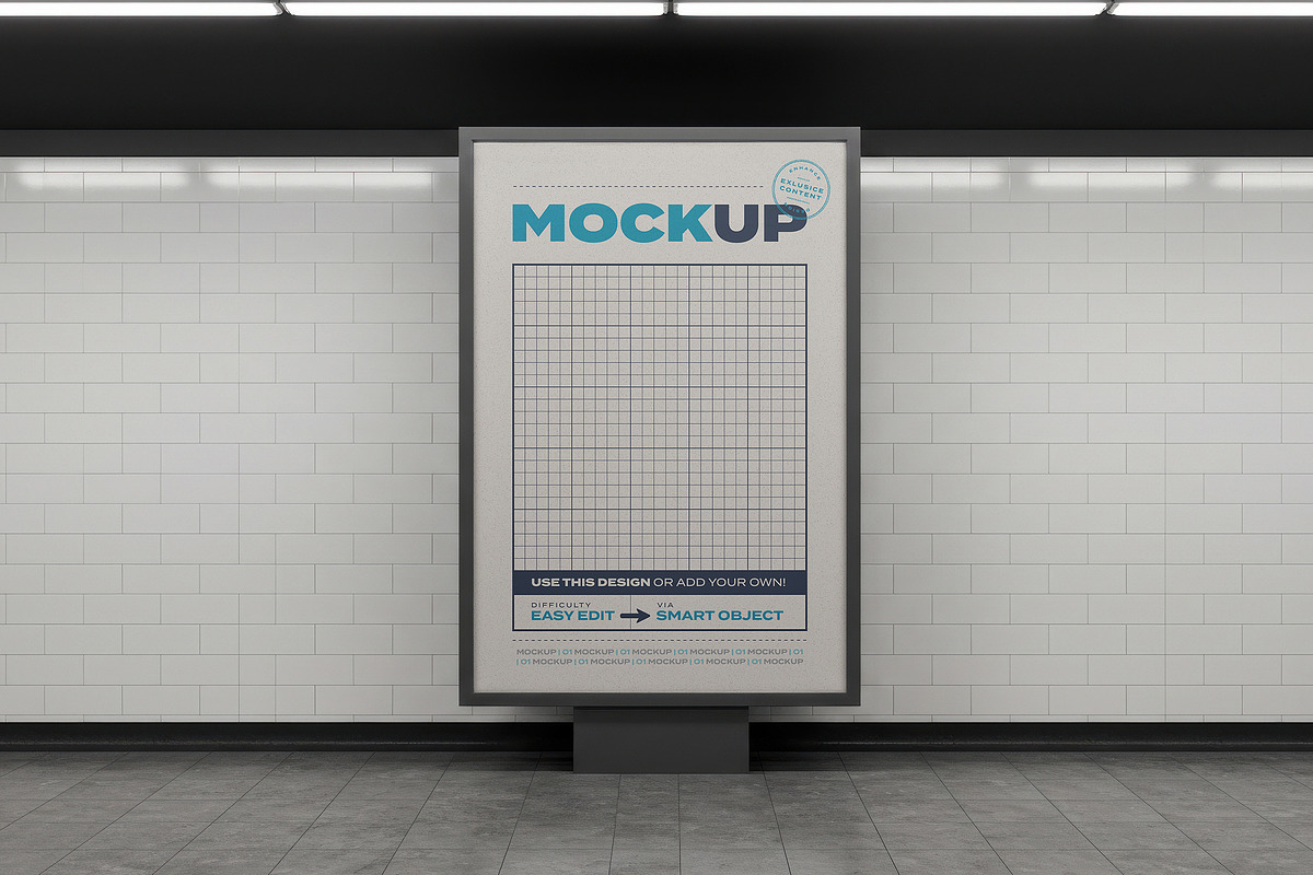 Subway Station Billboard Mockups, a Mockup by Luuqas Design (Photo 4 of 11)