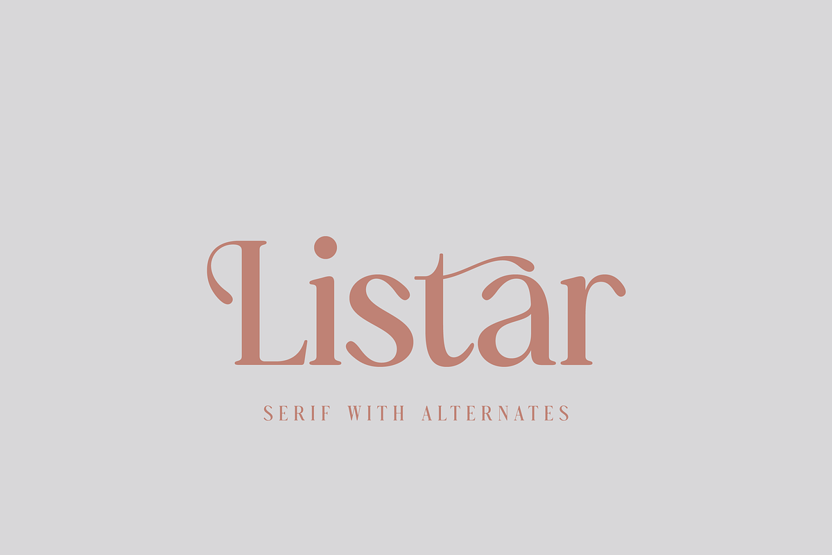 Listar – A Modern Serif, a Serif Font by Creative Foundry (Photo 1 of 8)