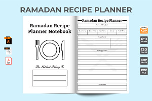 Ramadan Recipe Notebook Template