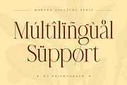 Modelista Light | Ligature Serif, a Serif Font by Krismagraph (Thumbnail 9 of 10)