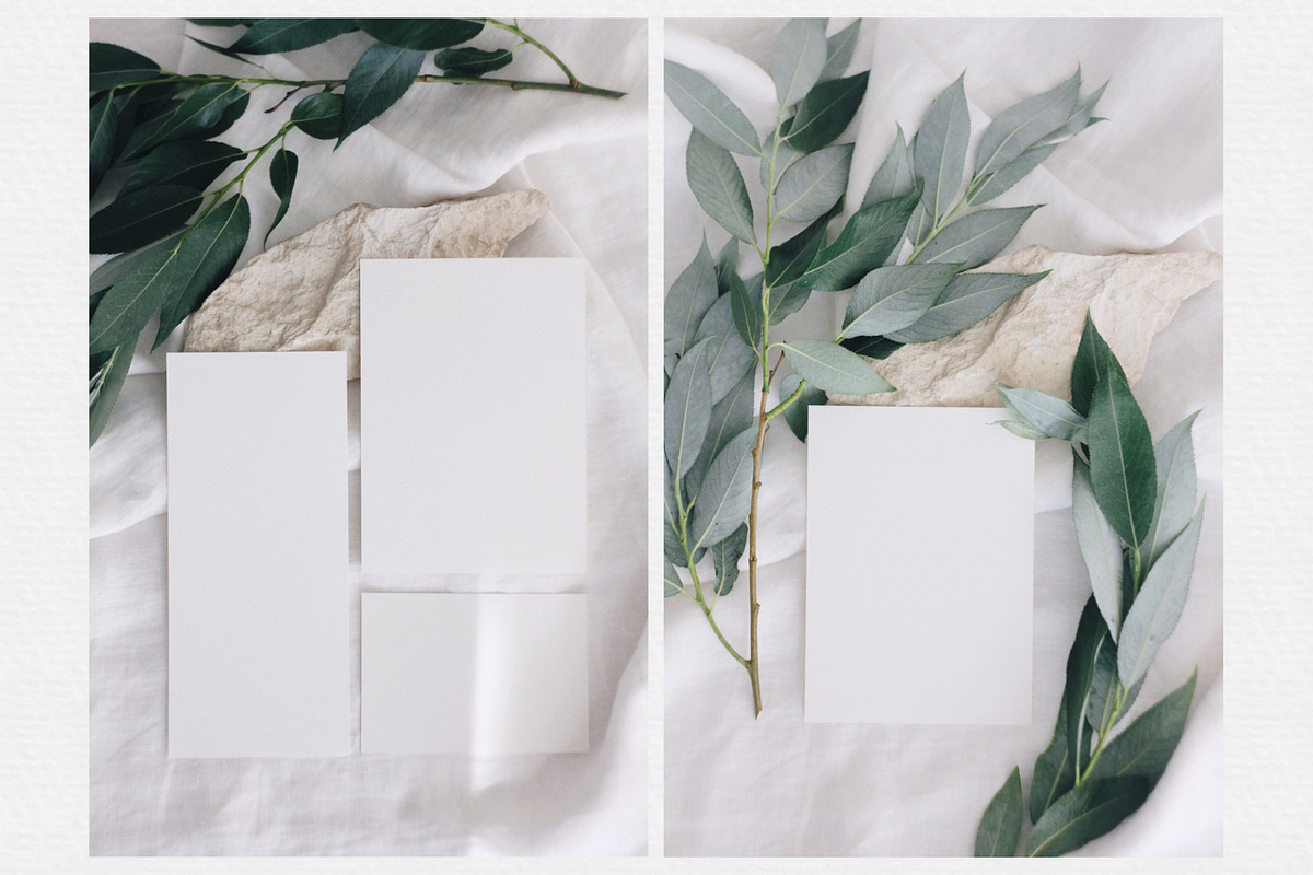 10 Cards Mockups with Willow Tree, an Advertising Mockup by Helga Wigandt (Photo 3 of 5)