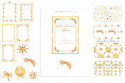 Christmas Golden Stars Watercolor, a Decorative Illustration by LABFcreations (Thumbnail 6 of 6)