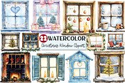Christmas Cozy Window Clipart, an Illustration by Rose Art (Thumbnail 1 of 4)