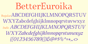 BetterEuroika, a Serif Font by Ingrimayne Type (Thumbnail 6 of 11)