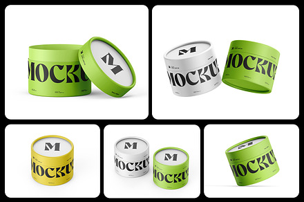Cylindrical Paper Tube Mockup, a Packaging Mockup by Ram Studio