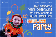 Birthday Holiday Display Font, a Sans Serif Font by Templatiostudio (Thumbnail 7 of 12)