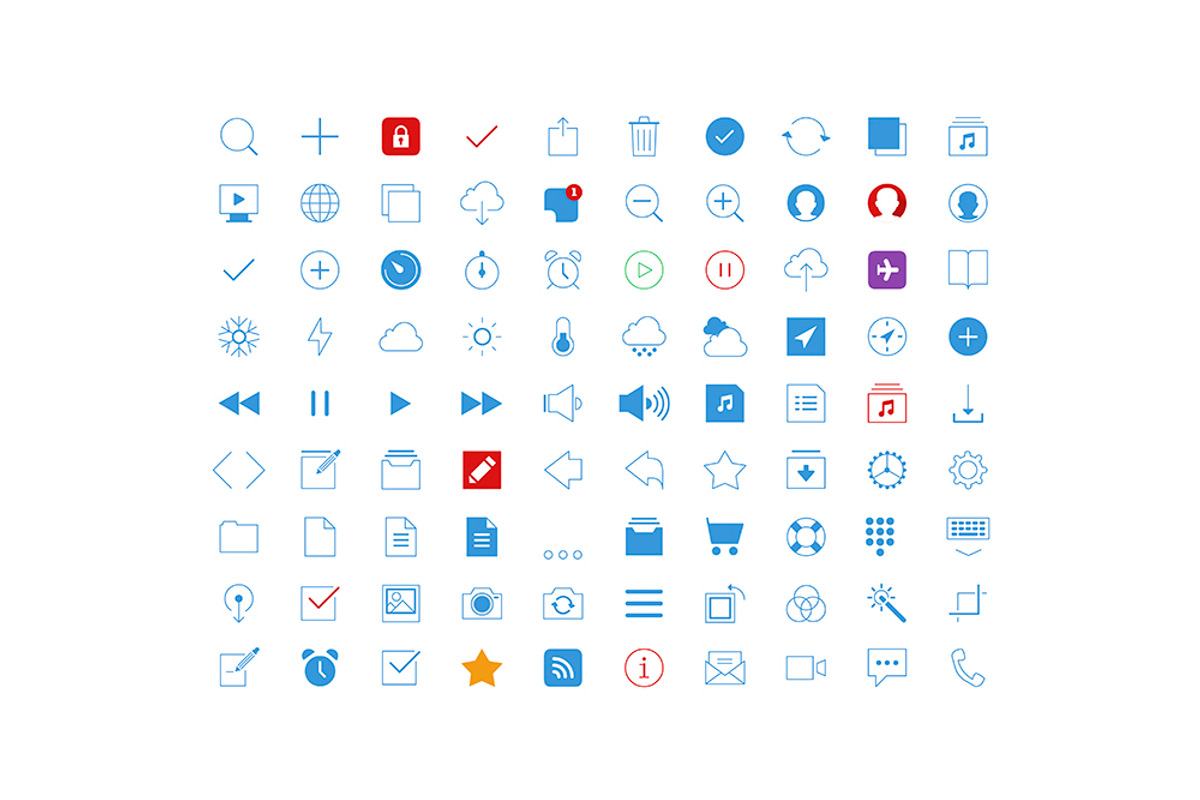App & UI Icons IOS Style preview 3