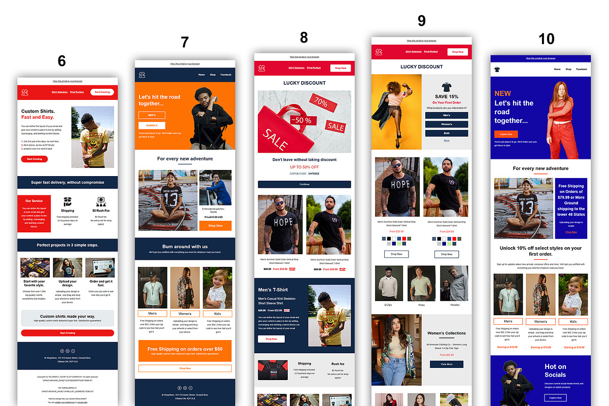 Mailchimp Email Template Bundle, an Email Template by QuickArtisan (Photo 4 of 10)