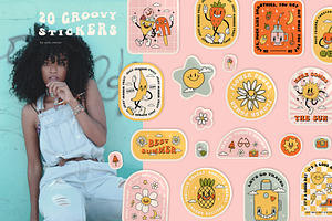 GROOVY SUMMER - Fun Retro Graphics