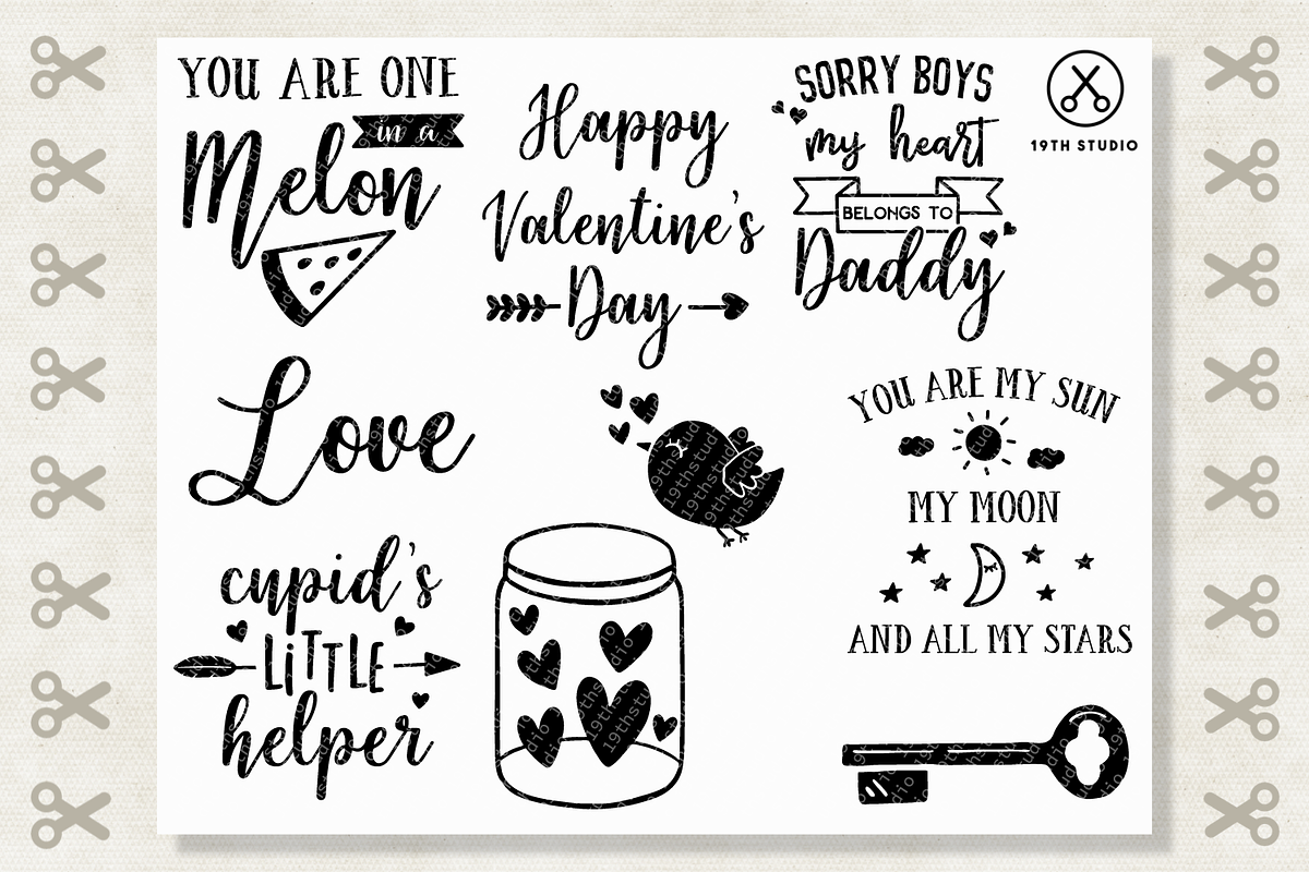 Valentine's Day SVG Bundle | MB19, an Illustration by Craft House SVG (Photo 3 of 4)