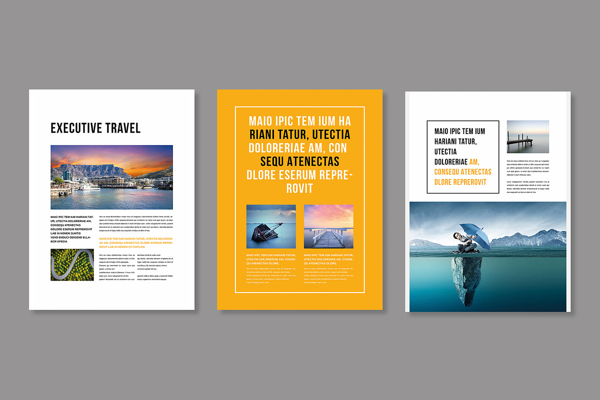 Travel Ebook Template Layout preview 4