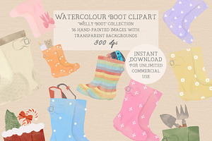 Welly Boot Clipart Family Creator