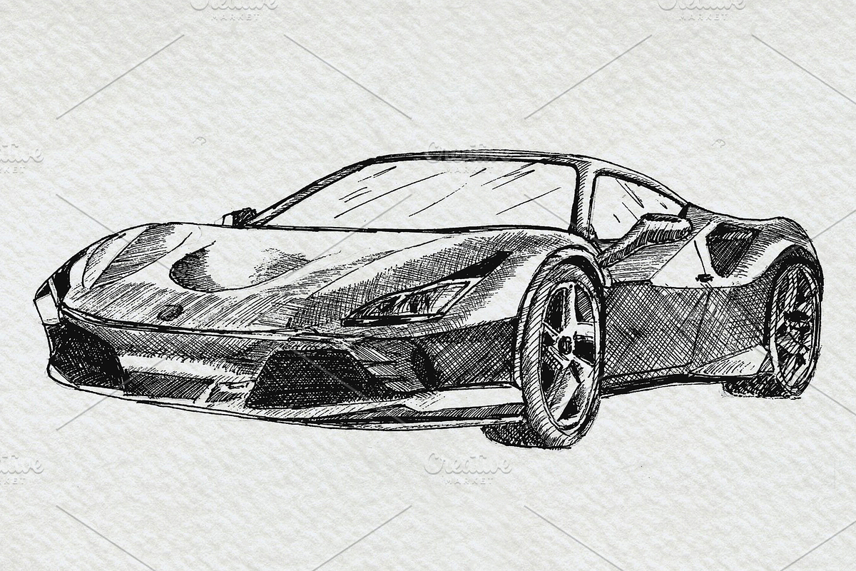 Supercars Sports Car Clipart Pack, a Sport Illustration by Doggy Days (Photo 2 of 8)