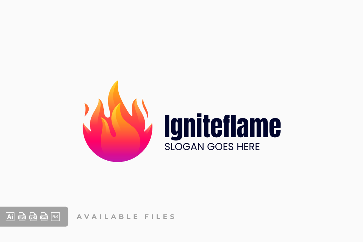 Ignite Flame Gradient Colorful Logo, a Branding & Logo Template by ivan_artnivora