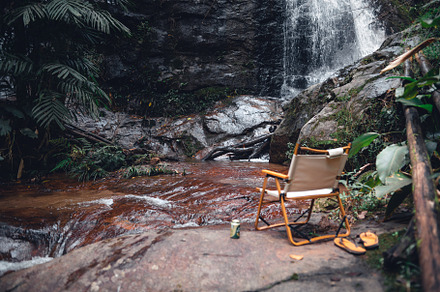 Waterfall In The Forest, a Nature Photo by Art Rachen
