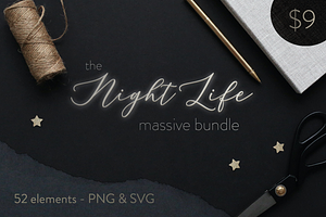 Night Life Halloween Vector Bundle