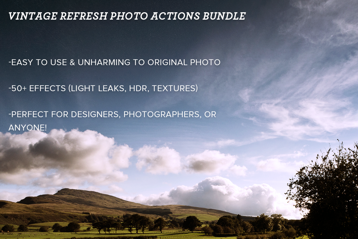 Vintage Refresh Photo Actions Bundle, an Action Add-On by Mike Moloney (Photo 5 of 5)