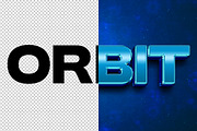 Orbit 3D editable text effect, a Layer Style Add-On by Hello Muh (Thumbnail 2 of 2)