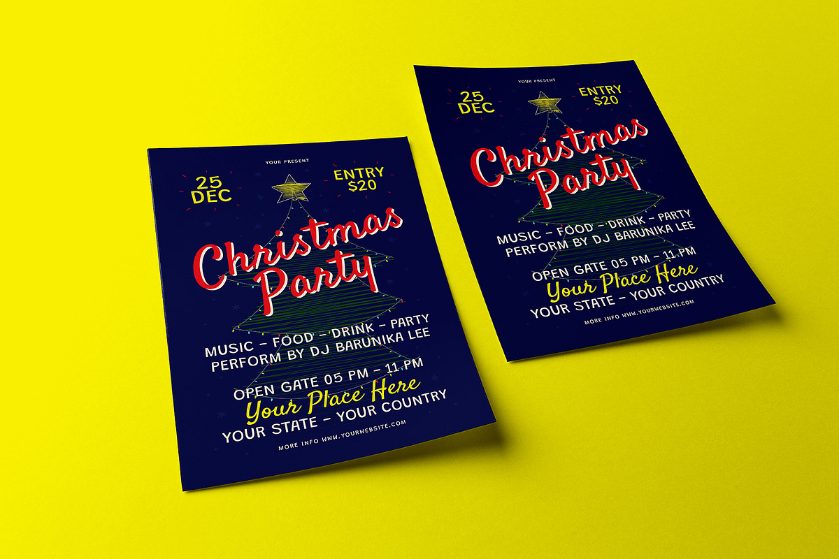 Christmas Party Flyer, a Flyer Template by herutage (Photo 4 of 4)