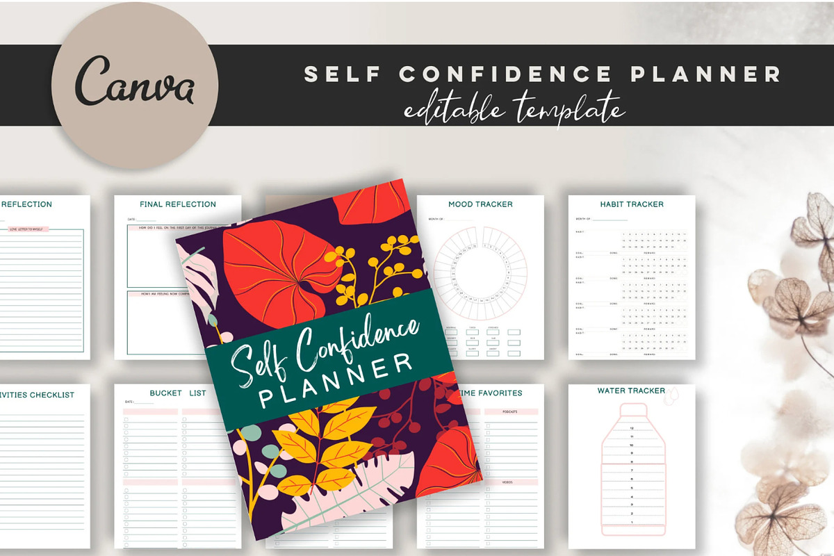 Printable Self Confidence Planner, a Stationery Template by Design House (Photo 3 of 9)