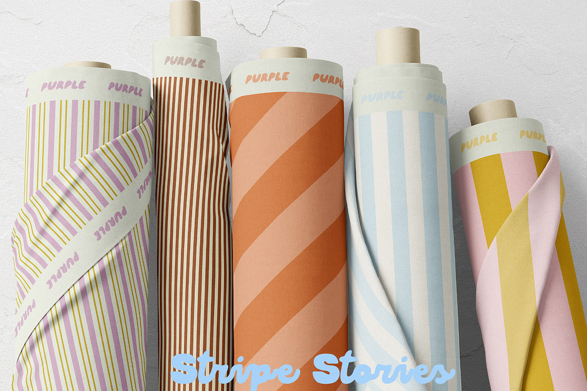 Stripe Stories: Seamless Patterns, a Pattern Graphic by Purple (Photo 5 of 14)