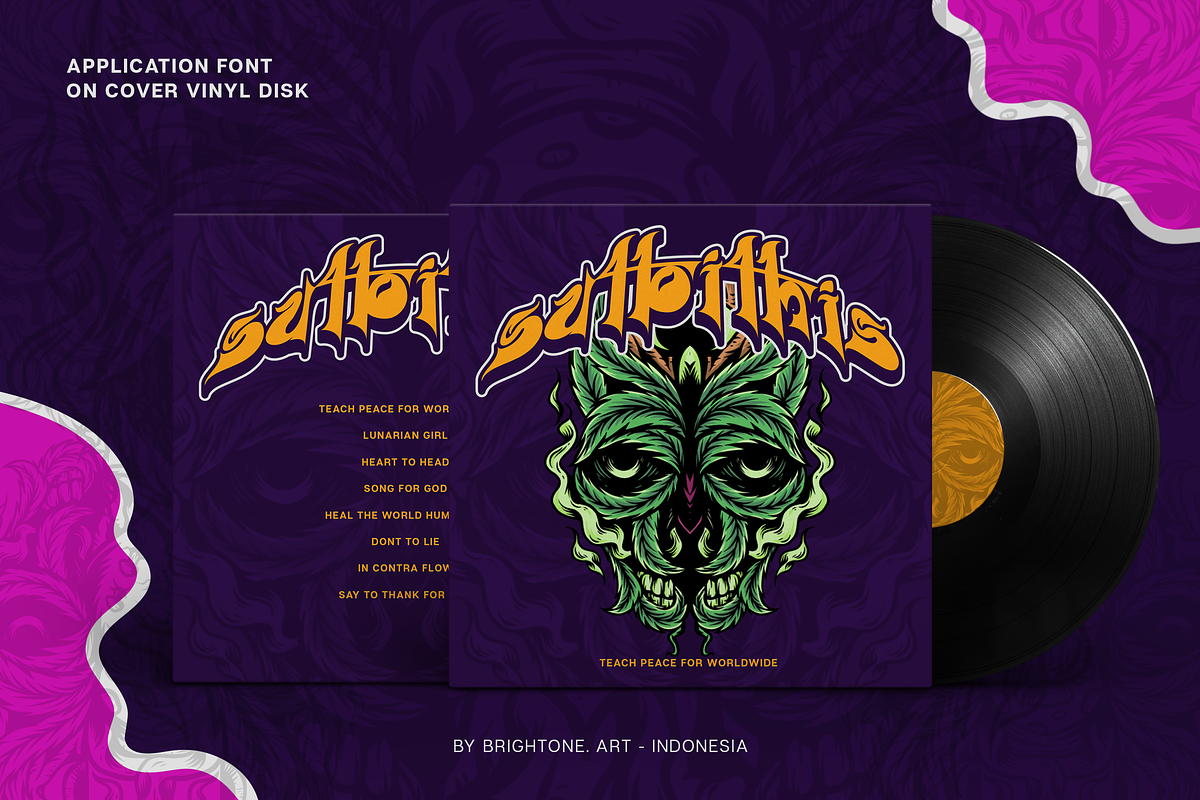 Tetradoth - Psychedelic Font, a Font by Brightone (Photo 7 of 9)